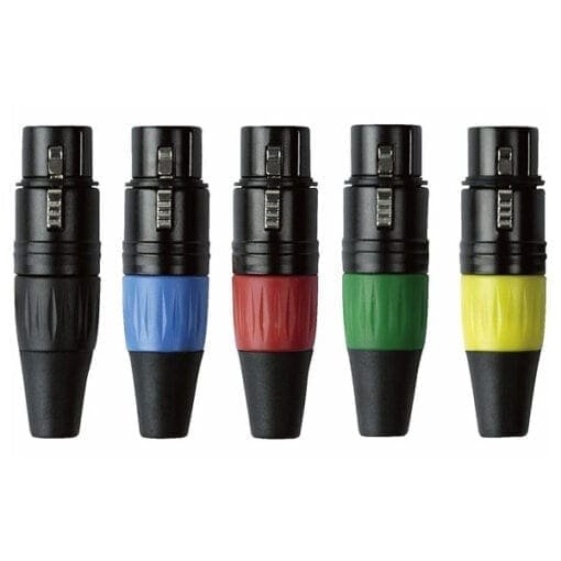 DAP N-CON 3-polige XLR female connector, Zwart, zwarte eindkap Aansluitingen en connectoren J&H licht en geluid 5