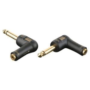 DAP Xcaliber Jack male mono – miniJack female stereo 90° adapter Adapters J&H licht en geluid