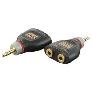 DAP Xcaliber miniJack male – 2 miniJack female stereo adapter Adapters J&H licht en geluid