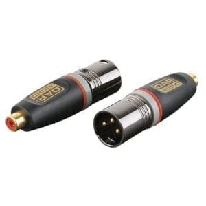 DAP Xcaliber XLR male – RCA (tulp) female Adapters J&H licht en geluid