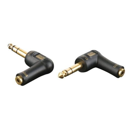 DAP Xcaliber Jack male – miniJack female stereo 90° adapter Adapters J&H licht en geluid
