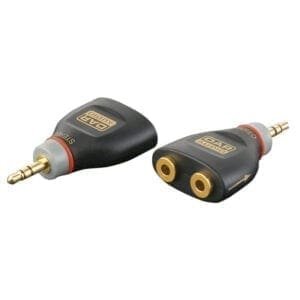 DAP Xcaliber 2 miniJack female – miniJack male stereo adapter Adapters J&H licht en geluid