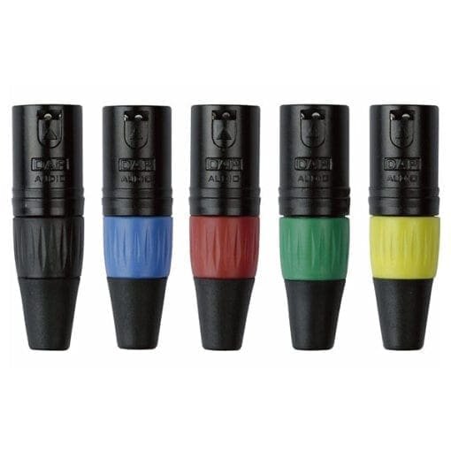 DAP N-CON zwarte 3-polige XLR male connector, zwarte eindkap Aansluitingen en connectoren J&H licht en geluid 5