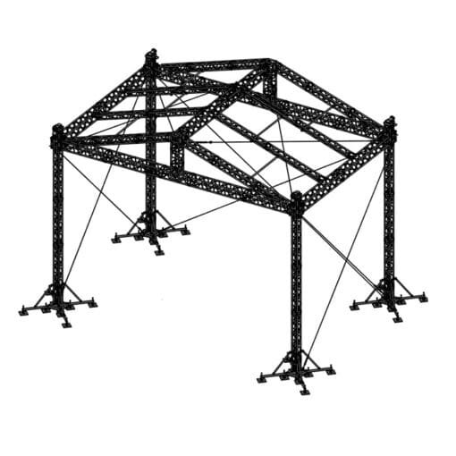 Milos MR2 Roofsystem 10x6m incl. canopy Podium en rigging J&H licht en geluid 2