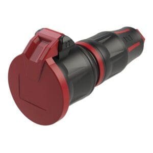 PCE Rubber Schuko Connector Female Aansluitingen 240 V J&H licht en geluid