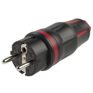 PCE Rubber Schuko Connector Male Aansluitingen 240 V J&H licht en geluid