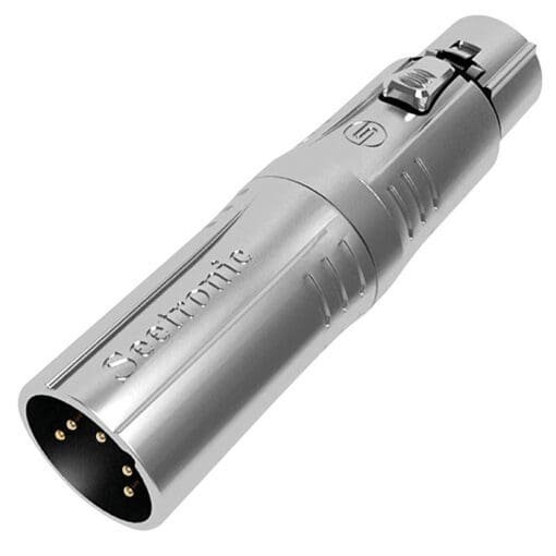 Seetronic XLR 5P male to XLR 3P female Adapters J&H licht en geluid