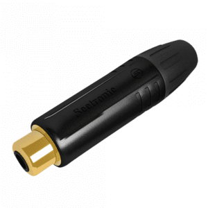 Seetronic RCA Connector, Female, Black Housing Aansluitingen en connectoren J&H licht en geluid