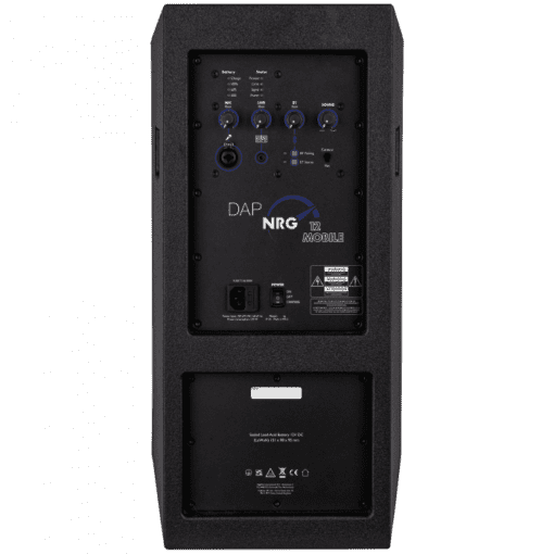 DAP NRG-12 Mobile 12" accuspeaker met Bluetooth 5.0 Audio J&H licht en geluid 2
