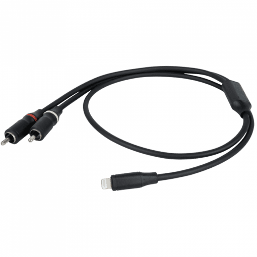 DAP FL100 – Lightning naar 2 RCA male Kabels en aansluitingen J&H licht en geluid