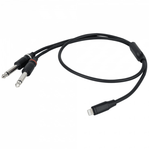 DAP FL101 – Lightning naar 2 Mono Jack L/R Kabels en aansluitingen J&H licht en geluid