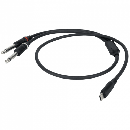 DAP FL111 – USB-C naar 2 Mono Jack L/R Kabels en aansluitingen J&H licht en geluid
