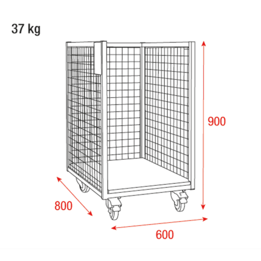 Wentex Trolley voor Backdrops – Half Size Pipe & Drape hardware J&H licht en geluid 5