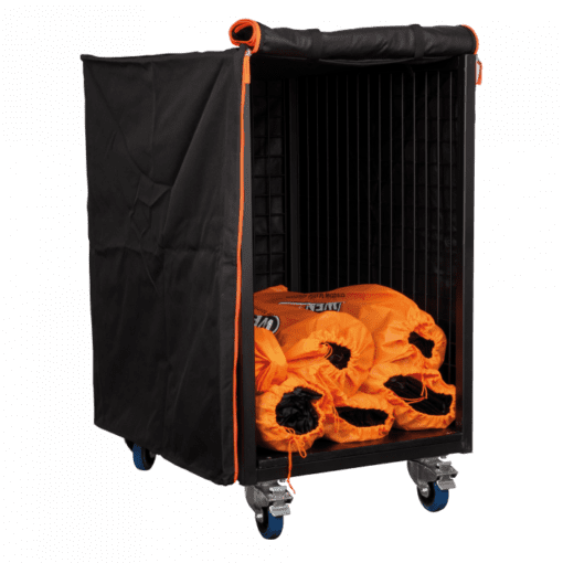 Wentex Trolley Cover Pipe & Drape hardware J&H licht en geluid