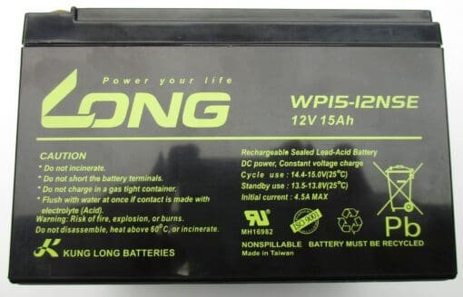 Sparepart FT-20 Fire Training machine Battery 12V _Uit assortiment J&H licht en geluid