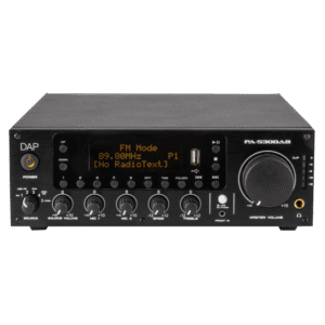 DAP PA-530DAB 3-kanaals 30 W 100 Volt Mengversterker Audio J&H licht en geluid