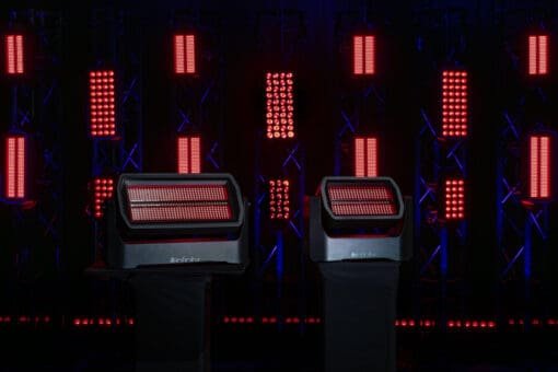 INFINITY Raccoon S250/4 Junior Professionele strobe/wash met gemotoriseerde tilt Entertainment- verlichting J&H licht en geluid 12