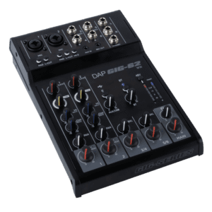 DAP GIG-62 V2 6-kanaals analoog mengpaneel Audio J&H licht en geluid