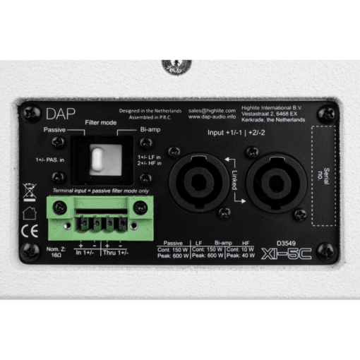 DAP Xi‑5C Passieve 5” coaxiale installatie luidspreker – wit Audio J&H licht en geluid 3