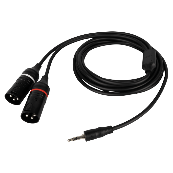 DAP FL120 – male stereo mini-jack naar 2 XLR/M 3P Kabels en aansluitingen J&H licht en geluid DAP FL120 – male stereo mini-jack naar 2 XLR/M 3P Kabels en aansluitingen J&H licht en geluid