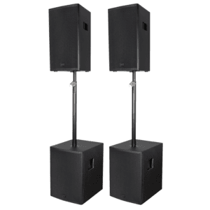 DAP NRG Set 10 – Passieve PA-set met 10”-tops en 12”-subs Passief J&H licht en geluid