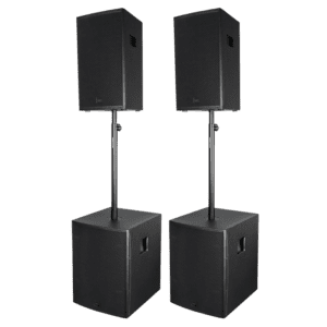DAP NRG Set 12 – Passieve PA-set met 12”-tops en 15”-subs Passief J&H licht en geluid