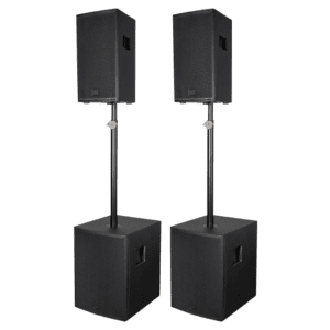 DAP NRG Set 8 – Passieve PA-set met 8”-tops en 12”-subs Passief J&H licht en geluid