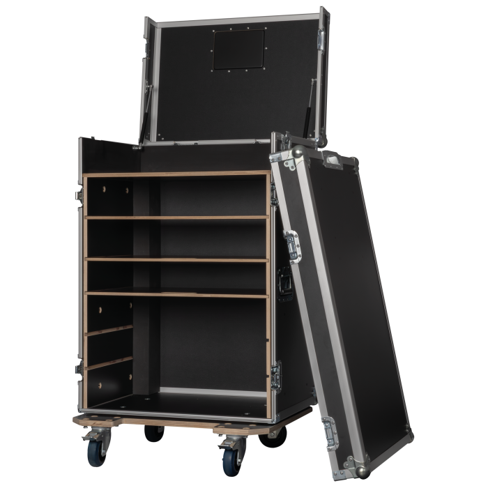 SHOWGEAR Storage Case 2 – Met 4 kratten en 2 werkoppervlakken Diverse kisten J&H licht en geluid 8 SHOWGEAR Storage Case 2 – Met 4 kratten en 2 werkoppervlakken Diverse kisten J&H licht en geluid 8