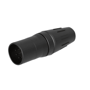 SEETRONIC XLR 5P Connector – male – Vergulde contactpunten – zwarte behuizing Aansluitingen en connectoren J&H licht en geluid