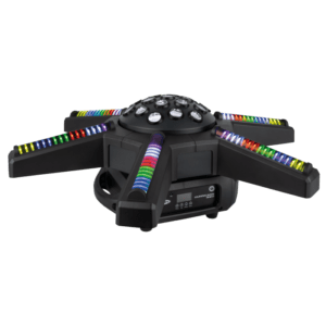 SHOWTEC Hurricane 320 – RGBW moonflowereffect met roterende armen Effectverlichting J&H licht en geluid