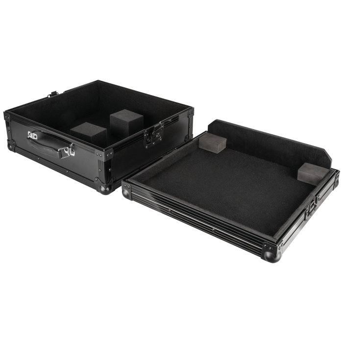 SHOWGEAR flightcase voor platenspeler met afneembaar deksel DJ-kisten J&H licht en geluid 2 SHOWGEAR flightcase voor platenspeler met afneembaar deksel DJ-kisten J&H licht en geluid 2