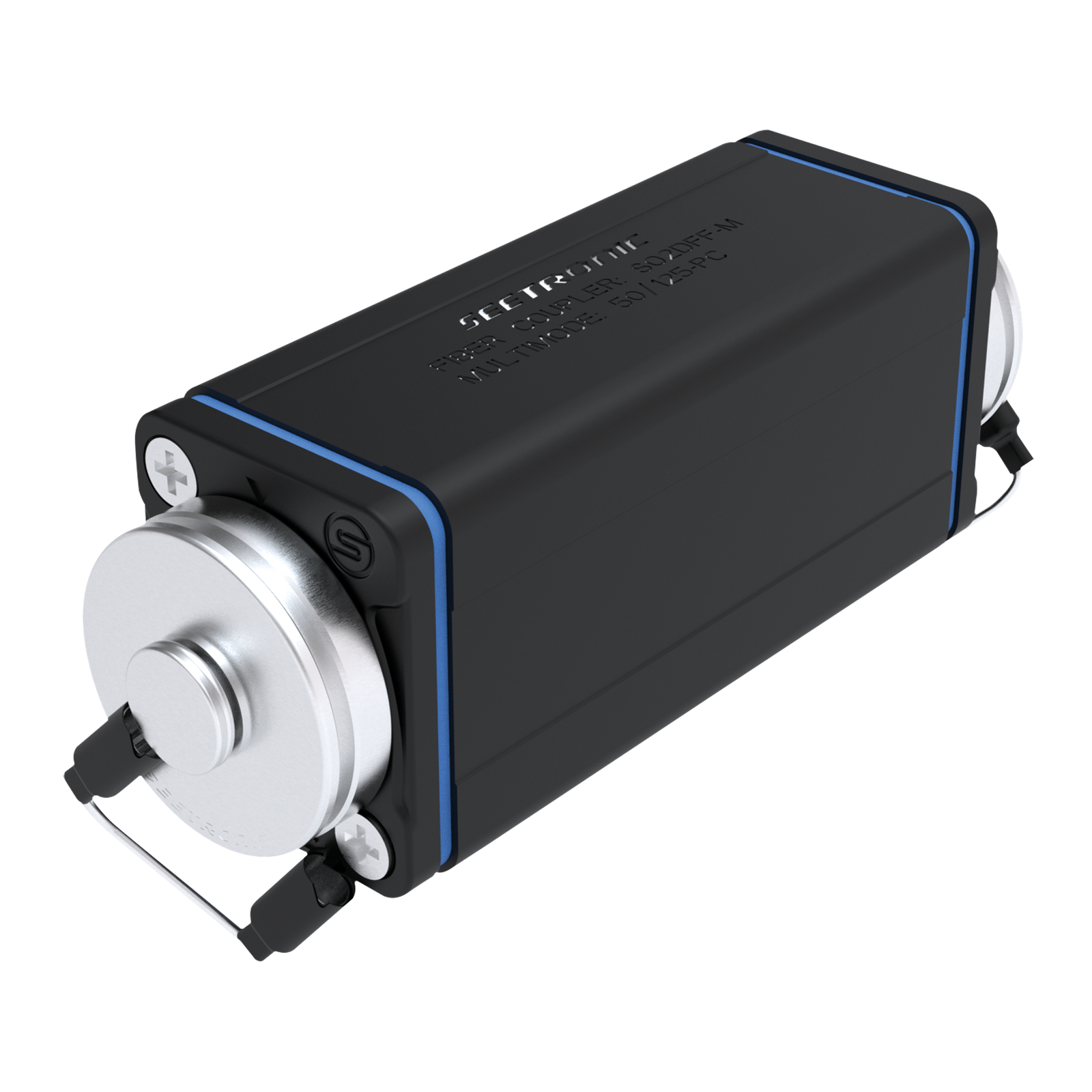 SEETRONIC single-mode glasvezel koppelstuk met 2x SO2DF Audiovisueel J&H licht en geluid SEETRONIC single-mode glasvezel koppelstuk met 2x SO2DF Audiovisueel J&H licht en geluid
