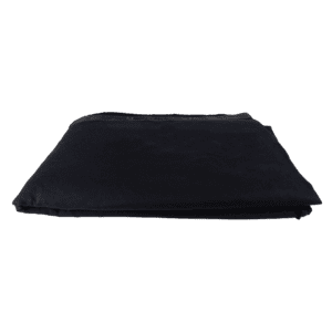 WENTEX zwarte stagemolton backdrop 300 x 450 cm ongeplooid