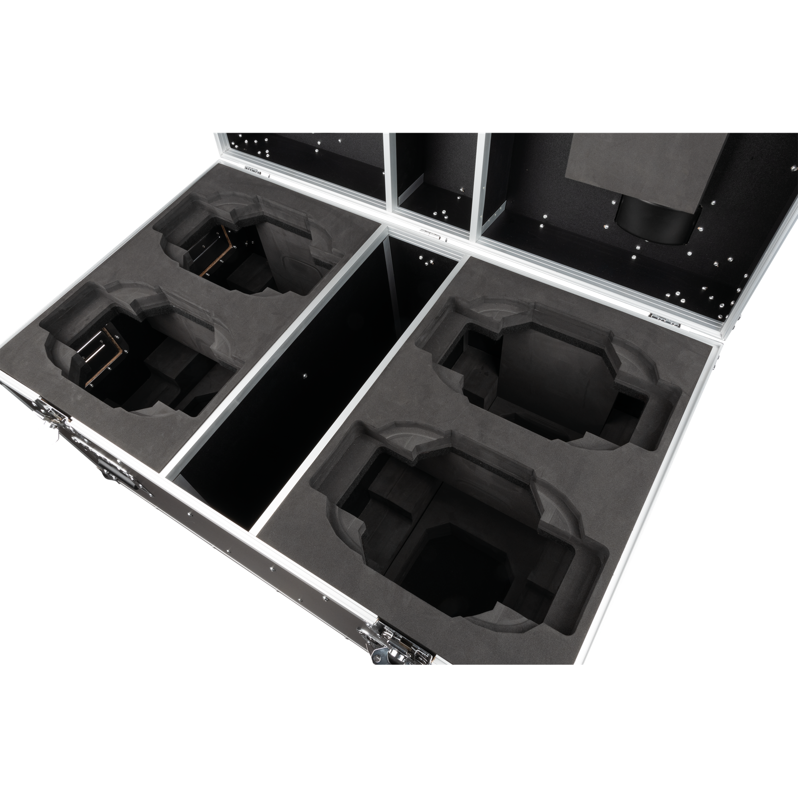 Showtec flightcase voor 4x Xpression 2000 met accessoirevak Kisten J&H licht en geluid 4 Showtec flightcase voor 4x Xpression 2000 met accessoirevak Kisten J&H licht en geluid 4