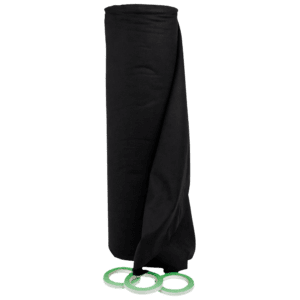 SHOWGEAR Deko Molton 160 g/m² zwart 0,8 x 30 m