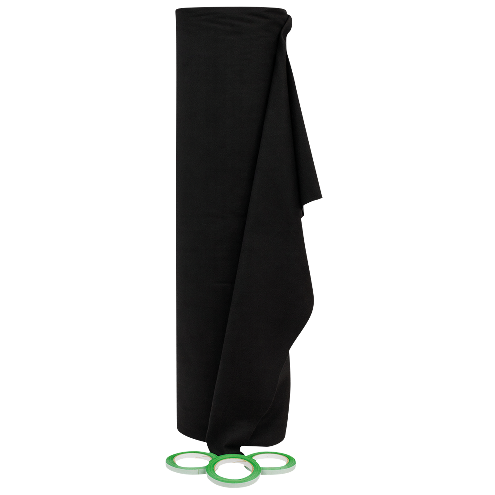 Showgear Deko Molton 160 g/m² zwart op baal 1 x 30 m Deco doeken J&H licht en geluid Showgear Deko Molton 160 g/m² zwart op baal 1 x 30 m Deco doeken J&H licht en geluid