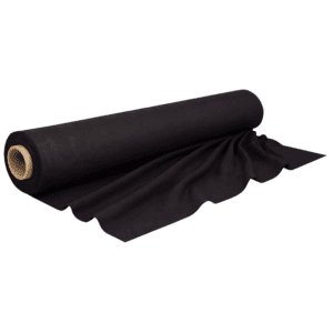 Showgear Deko Molton ECO zwart 1,3 x 30 m
