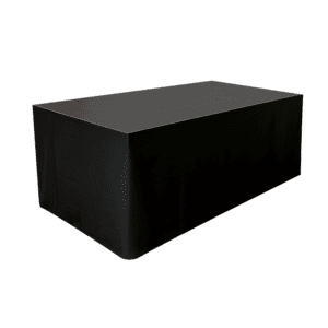 WENTEX zwarte ongeplooide podiumrok Molton CS 620 x 100 cm