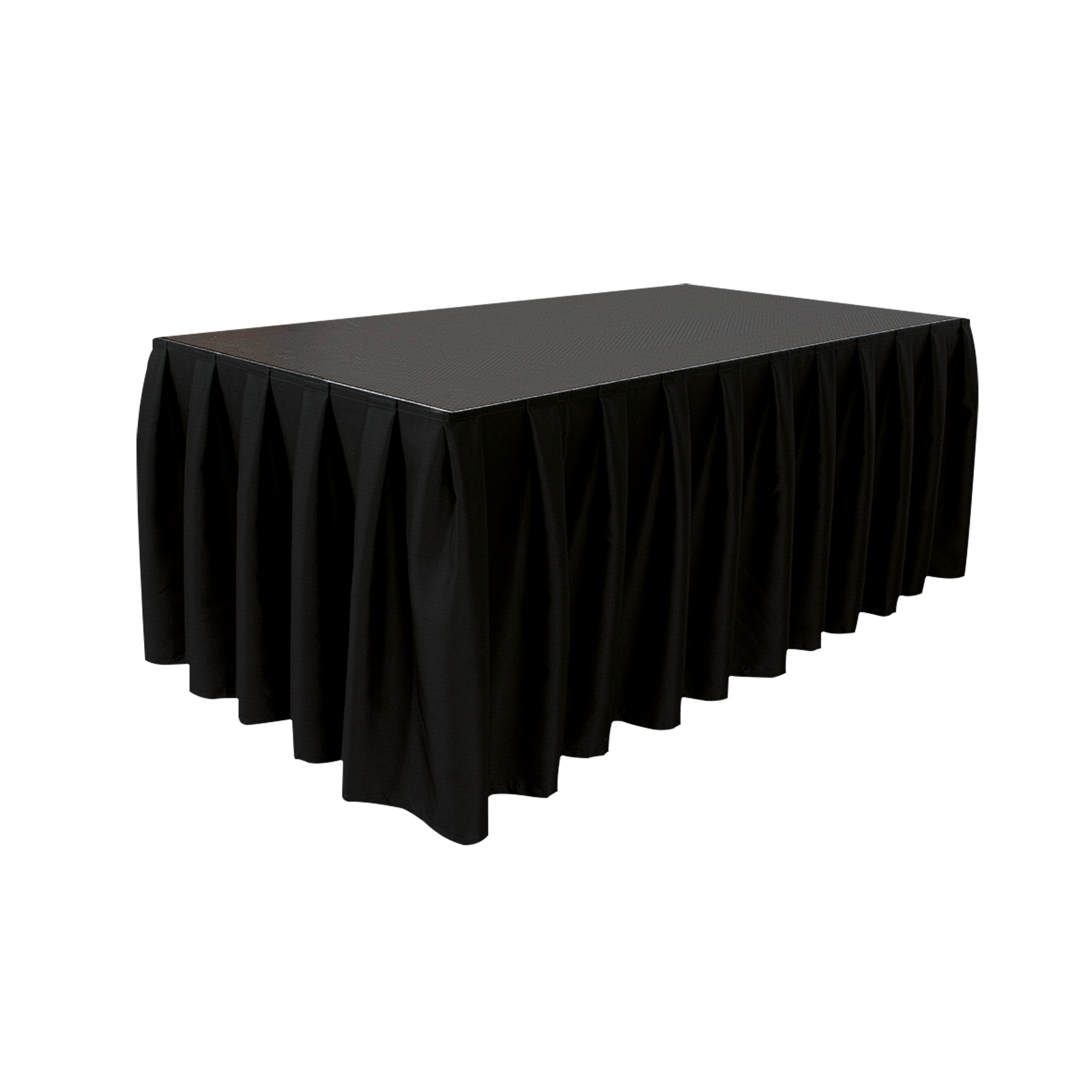 WENTEX geplooide podiumrok Molton CS 620 x 80 cm zwart Deco doeken J&H licht en geluid WENTEX geplooide podiumrok Molton CS 620 x 80 cm zwart Deco doeken J&H licht en geluid