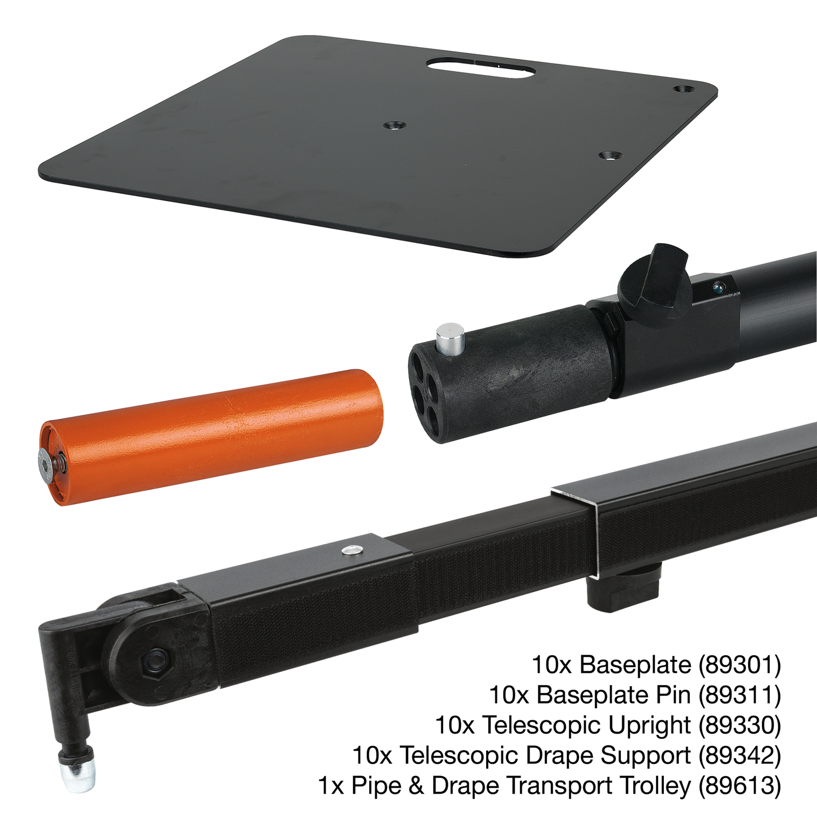 WENTEX 3 m Pipe & Drape hardware-set met transportkar zonder gordijnen Pipe & Drape hardware J&H licht en geluid 7 WENTEX 3 m Pipe & Drape hardware-set met transportkar zonder gordijnen Pipe & Drape hardware J&H licht en geluid 7