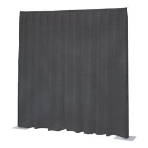 WENTEX Napoli Velvet geplooid Pipe & Drape gordijn donkergrijs 11' x 10'