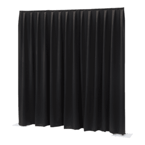 WENTEX dimout gordijn zwart 11' x 16' geplooid