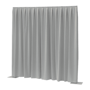 WENTEX Dimout gordijn lichtgrijs 11' x 10' geplooid