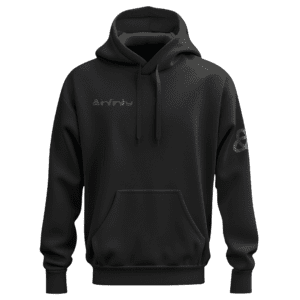 INFINITY unisex hoodie zwart maat M