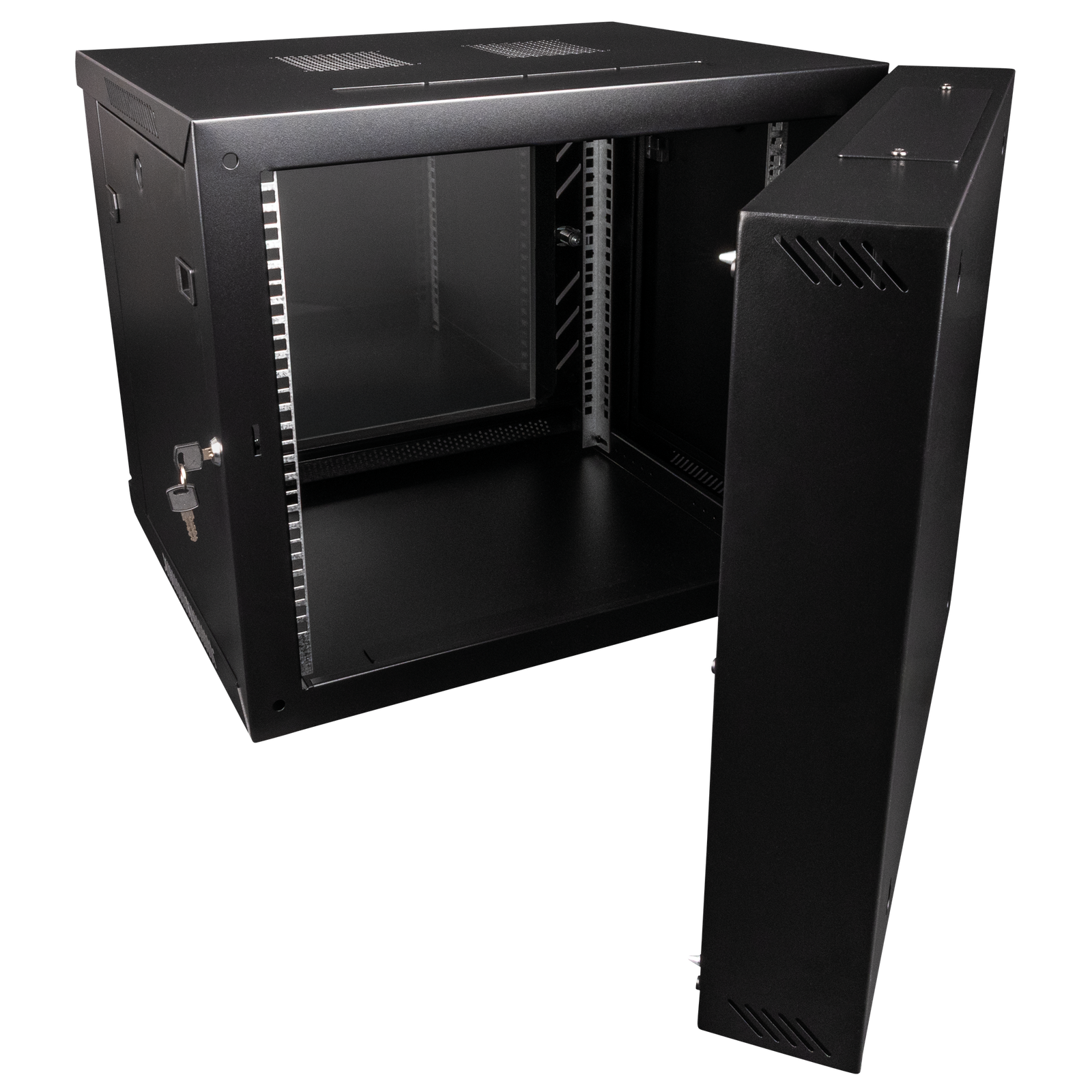 Showgear RCA-WMH-9 9U wandnetwerkkast met glazen deur hoezen en kisten J&H licht en geluid 3 Showgear RCA-WMH-9 9U wandnetwerkkast met glazen deur hoezen en kisten J&H licht en geluid 3
