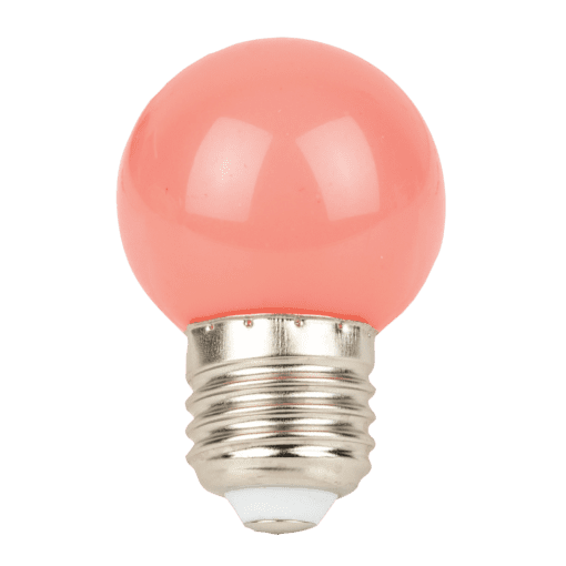 Showgear G45 E27 LED-lamp 1 W roze IP44
