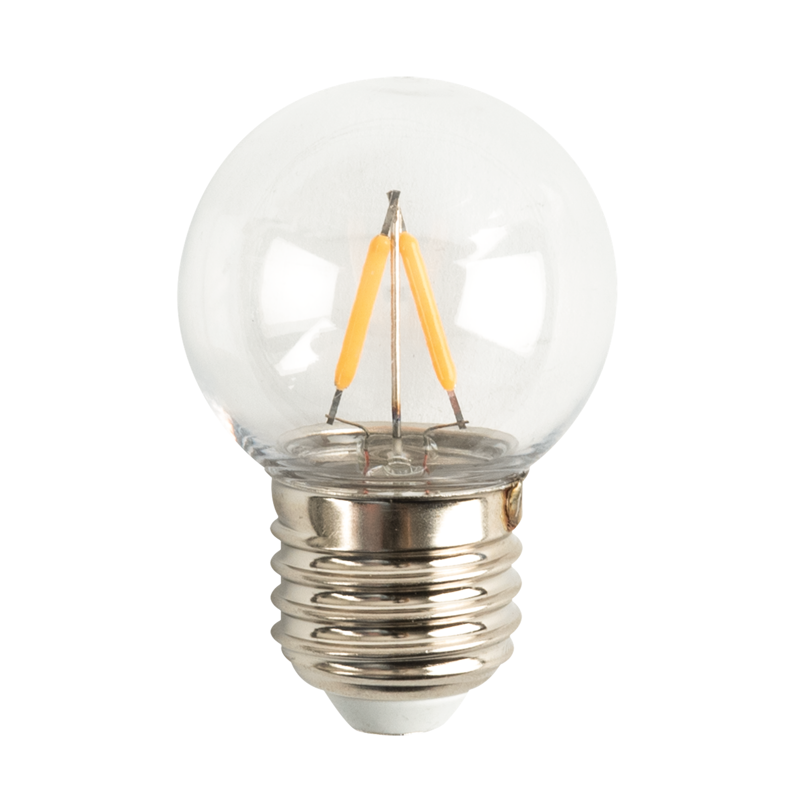 Showgear G45 transparante E27 LED-lamp 2 W dimbaar Entertainment- verlichting J&H licht en geluid Showgear G45 transparante E27 LED-lamp 2 W dimbaar Entertainment- verlichting J&H licht en geluid