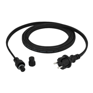 Showgear voedingskabel voor Festoon Light E27, zwart 3 m