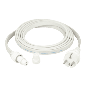 SHOWGEAR witte voedingskabel voor Festoon Light E27 3 m