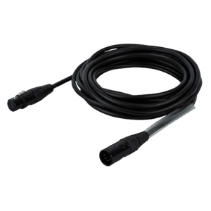DAP FLR08 3 m DMX/AES-EBU kabel XLR 5P male naar XLR 5P female verzilverd